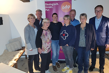 Christine Walter, Franz Sebele, Ingrid Ohly, Agnes Becker, Katharina Steininger, Walter Dankesreiter und Maria Schöfberger