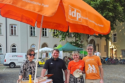 Infostand bei der Demo
