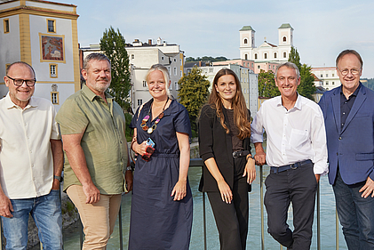 Paul Kastner, Michael Schöffberger, Dr. Eva Gerstl, Johanna Seitz, Bürgermeister Oliver Robl, Urban Mangold.