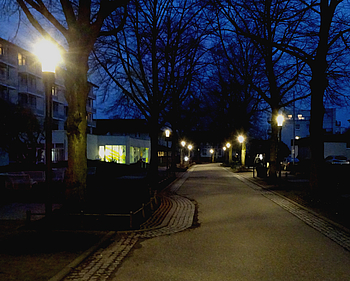 LED-Lampen in der Salinenstraße, die schon vor mehreren Jahr auf LED umstellt wurde LED-Lampen in der Salinenstraße, die schon vor mehreren Jahr auf LED umstellt wurde