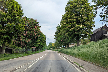 Ortausgang Obergimpern, Richtung Untergimpern Ortausgang Obergimpern, Richtung Untergimpern