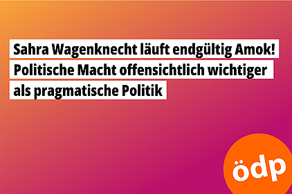 Sahra Wagenknecht läuft endgültig Amok! Sahra Wagenknecht läuft endgültig Amok!