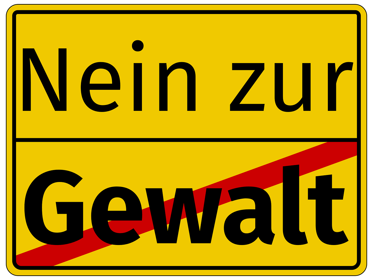 Nein zur Gewalt Nein zur Gewalt