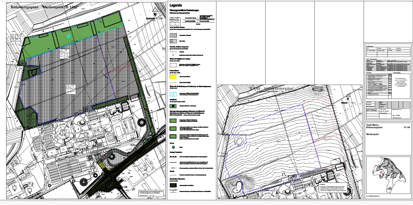 Bebauungsplan B146 Medienpark Bebauungsplan B146 Medienpark